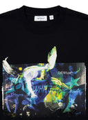 Tricou OFF WHITE, REVE CARAVAGGIO, Relaxed Fit, Negru