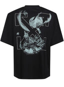 Tricou OFF WHITE, Moon Skate Graphic T-shirt, Negru