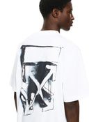 Tricou OFF WHITE, 3D Spray Arrow Skate T-shirt, Alb