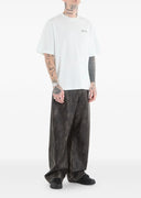 Tricou OFF WHITE, script skate T-shirt, Alb