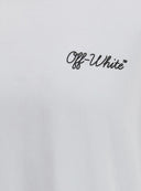 Tricou OFF WHITE, script skate T-shirt, Alb