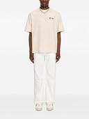 Tricou OFF WHITE, script skate T-shirt, Cream
