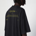 Tricou OFF WHITE, Statue Print, Black, Oversized