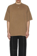 Tricou OFF WHITE, Graphic Print, Brown, Oversized
