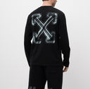 Tricou OFF WHITE, Long  Sleeve, Arrow Logo, Black