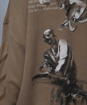 BLUZA OFF WHITE, S.MATTHEW PRINT Beige