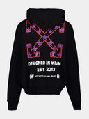 Hanorac OFF WHITE, Star Arrow Graphic, Black