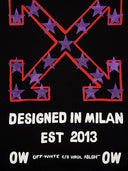 Hanorac OFF WHITE, Star Arrow Graphic, Black