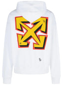 Hanorac OFF WHITE ,Logo Printed Drawstring Hoodie