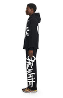 Hanorac OFF WHITE, Spray Logo Loose Hoodie, Negru