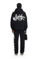 Hanorac OFF WHITE, Spray Logo Loose Hoodie, Negru
