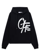 Hanorac OFF WHITE, Spray Logo Loose Hoodie, Negru