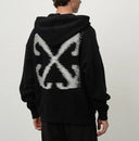 Hanorac OFF WHITE, Arrow Print, Black