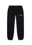 Pantaloni OFF WHITE, Heraldic Arrow Cuffed Sweatpant, Negru