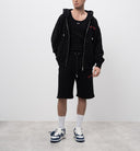 Pantaloni Scurti OFF WHITE, Red Logo Insert, Black