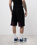 Pantaloni Scurti OFF WHITE, Red Logo Insert, Black