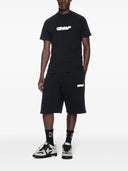 Bermude OFF WHITE, Spray Arrow Track, Black