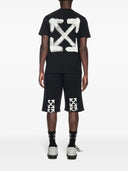 Bermude OFF WHITE, Spray Arrow Track, Black