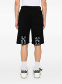 Pantaloni Scurti OFF WHITE,  Back Arrows Motif, Black