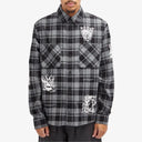 CAMASA OFF WHITE, Check Flannel, Butterfly Insert, Black