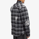 CAMASA OFF WHITE, Check Flannel, Butterfly Insert, Black