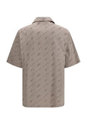 Camasa OFF WHITE,  Jacquard Bowling Shirt, Beige