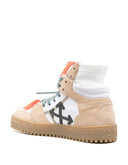 Sneakers OFF WHITE, OFF COURT 3.0, Piele intoarsa, Beige