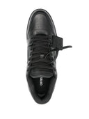 Sneakers OFF WHITE, Out Of Office, Leather, Men, Full Black
