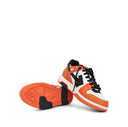 Sneakers OFF WHITE, Low Top, Out Of Office Calf Leather Sneaker in Orange Black