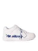 SNEAKERS OFF WHITE, Out Of Office, Electric Blue Details, White
