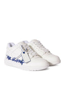 SNEAKERS OFF WHITE, Out Of Office, Electric Blue Details, White