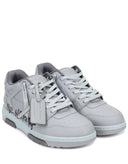 SNEAKERS OFF WHITE, Out Of Office, Electric Blue Details, Grey