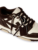 Sneakers OFF WHITE, Out Of Office, Chocolate Brown