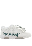 Sneakers OFF WHITE, Out Of Office For Walking, Green Details, White