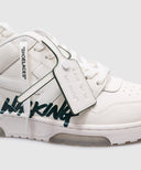 Sneakers OFF WHITE, Out Of Office For Walking, Green Details, White
