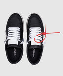 Snekarrs OFF WHITE, Black leather sneakers with logo
