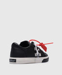 Snekarrs OFF WHITE, Black leather sneakers with logo