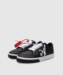 Snekarrs OFF WHITE, Black leather sneakers with logo