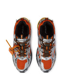 Sneakers OFF WHITE, Be Right Back, Orange Details, Grey