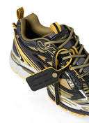 Sneakers OFF WHITE, Be Right Back Sneakers, Black and Yellow