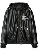 Jacheta OFF WHITE,  Leather Black Jacket