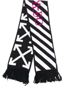 ESARFA OFF WHITE Arrows motif, BLACKWHITE