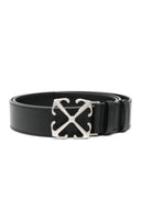 Curea OFF WHITE, Arrow leather belt