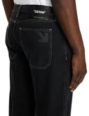 Jeans OFF WHITE, Half Arrow Tapered Jeans, Navy