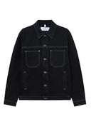 Jacheta OFF WHITE, Half Arrow Denim Skate Jacket