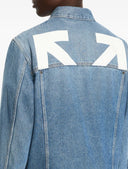 Jacheta OFF WHITE, Half Arrow Denim Skate Jacket
