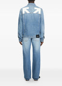 Jacheta OFF WHITE, Half Arrow Denim Skate Jacket