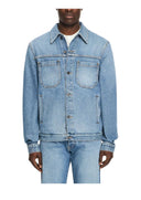 Jacheta OFF WHITE, Half Arrow Denim Skate Jacket