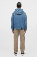 Jacheta OFF WHITE, BOOKISH PADDED,light medium blue