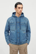Jacheta OFF WHITE, BOOKISH PADDED,light medium blue